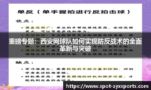 重磅专题：西安网球队如何实现防反战术的全面革新与突破